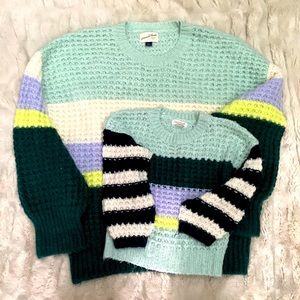 Mommy and me matching sweaters